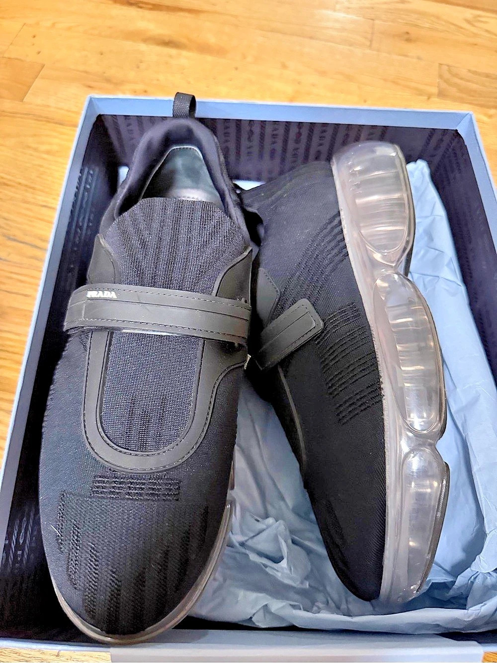 Prada Cloudbust Thunder Black Sneakers EU 40 Like New